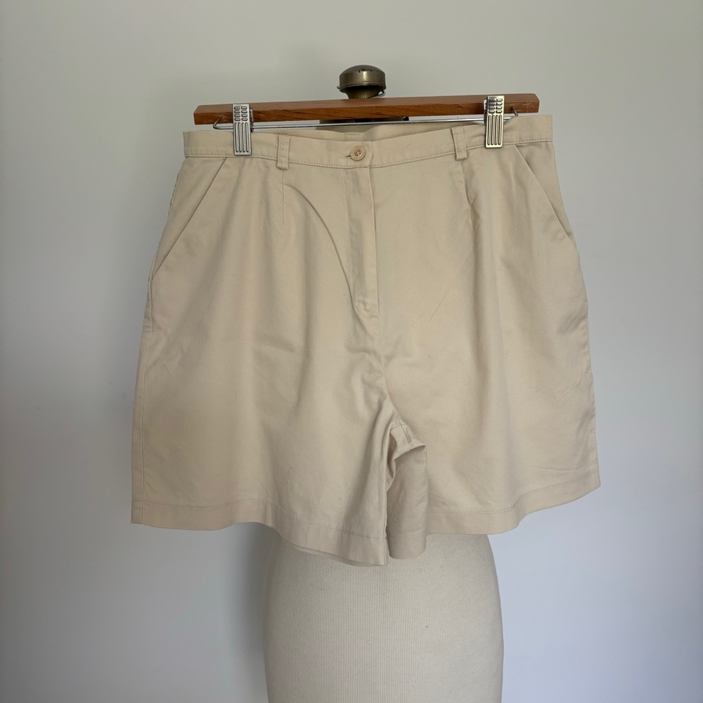 Vintage Laura Ashley high-rise flat front shorts